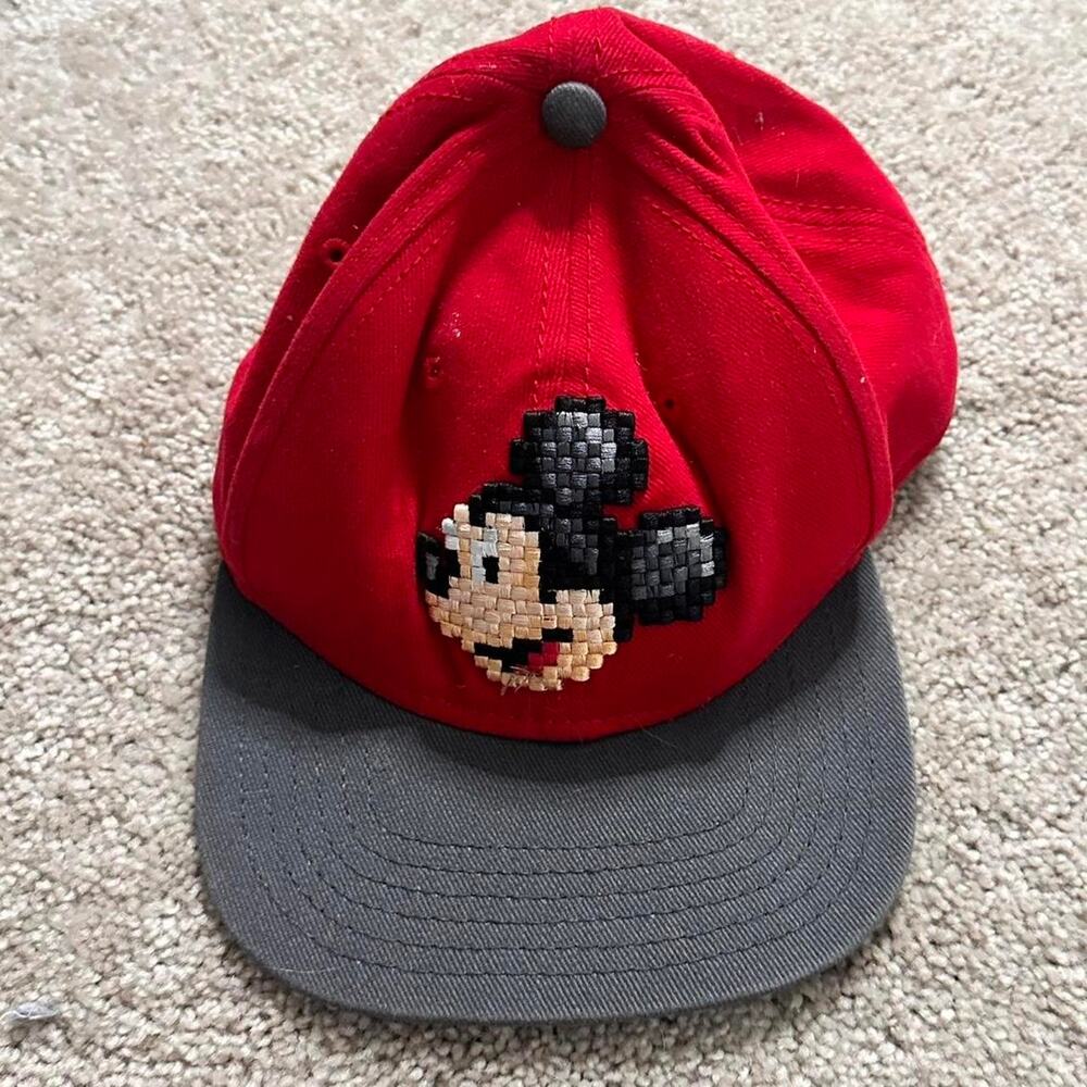 Vintage red Mickey Mouse hat youth 55cm Disney Parks - Picture 1 of 5